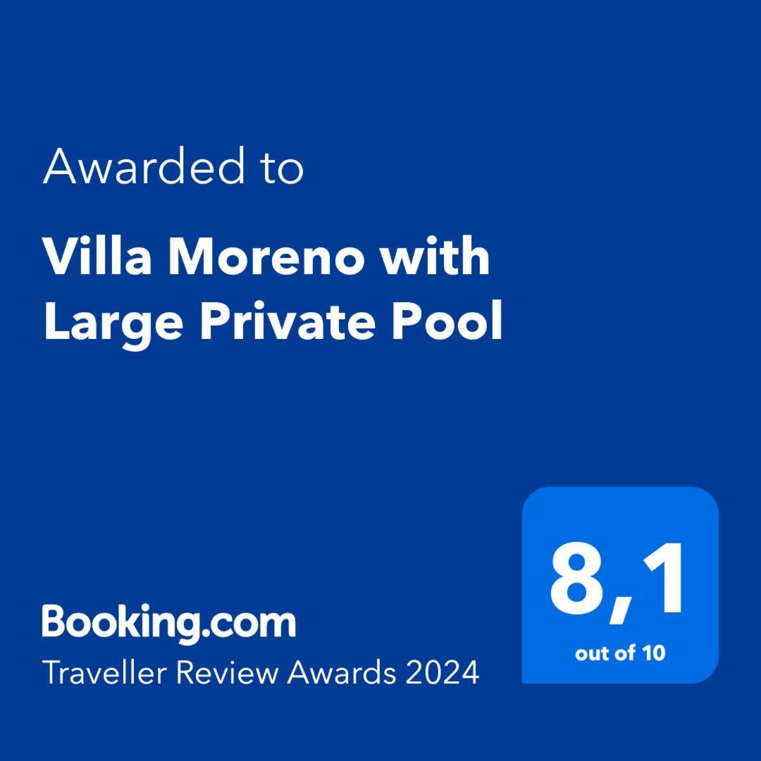 Villa Moreno With Large Private Pool Хавеа Экстерьер фото